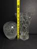 Assorted Clear Pressed Glass Tableware and Vases - 4