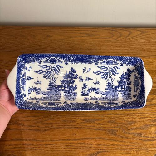 Blue Willow Regal England Ceramic Serving Dish