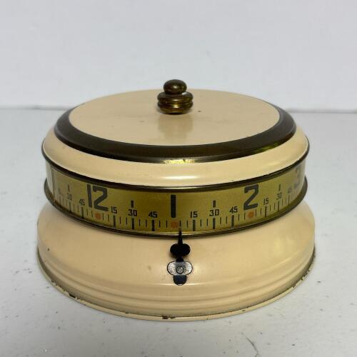 Vintage Tape Measure Rotary Windup Clock