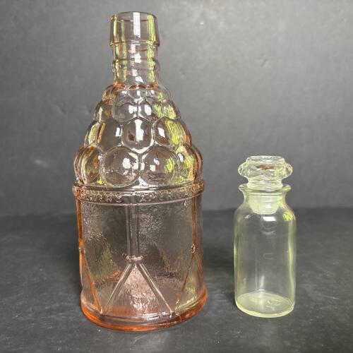 McGiver's American Army Bitters Bottle and Small Apothecary Jar