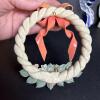 Stained Glass Bird, Ceramic Angel Figurine, & Small Floral Wreath - 3