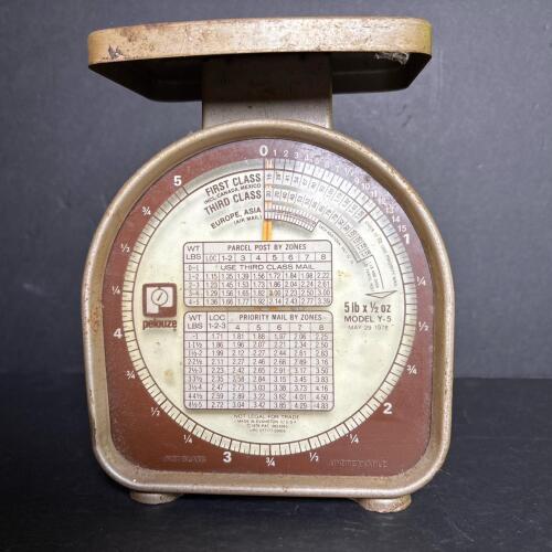 Vintage Pelouze Model Y-5 Postal Scale