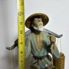 Ceramic Figurine of Fisherman Carrying Baskets - 9