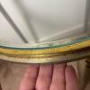 Round Glass and Metal Accent Table - 3