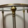 Round Glass and Metal Accent Table - 4