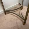Round Glass and Metal Accent Table - 5