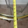 Round Glass and Metal Accent Table - 7