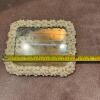 Pair of Decorative Mirrors - Round Sunburst and Rectangular Floral - 8