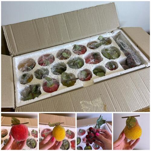Assortment of Artificial Sugared Fruit