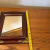 12.75" x 15" Ornate Wood Framed Mirror with Gilt Corners - 6