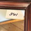 12.75" x 15" Ornate Wood Framed Mirror with Gilt Corners - 7