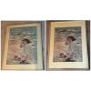 Pair of 18" x 24" Signed Sea Shell Voices Prints by Jessie Willcox - Two Different Frames