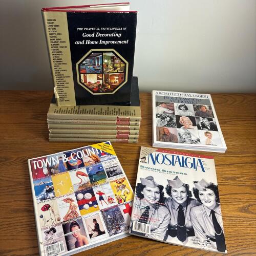Good Decorating Encyclopedia Volumes and Vintage Magazine Lot