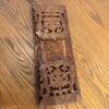 Mixed Asian Decor with Textiles, Plate and Carved Wood Book Slide - 8