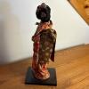 Asian Geisha-Style Kimono Doll on Stand - 2