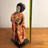 Asian Geisha-Style Kimono Doll on Stand - 6