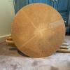Folding Tray Table and Round Glass-Top Three-Leg Table - 6
