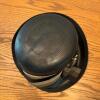 Cherry and Webb Black Straw Boater Hat With Ribbon Band - Size 22 - 4