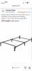 Amazon Basics Bed Frame For Twin Mattress 38.5x7in - 3