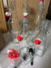 Mixed sizes-Willdan Swing Top Glass Bottles with Pourers and Spare Gaskets - 2