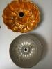 Trio of Copper Bundt Pans with Decorative Fluted Designs - 3
