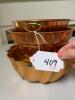 Trio of Copper Bundt Pans with Decorative Fluted Designs - 11