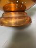 Copper Mixing Bowls and Footed Colander - 5