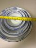 Porcelain Bowls with Blue Floral Motif - 8