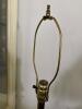 Glass and Brass Floor Lamp Table in Hollywood Regency Style - 4