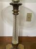 Glass and Brass Floor Lamp Table in Hollywood Regency Style - 5