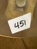 Glass and Brass Floor Lamp Table in Hollywood Regency Style - 10