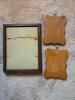 Trio of Framed La Mode Illustr&eacute; Print with Pair of Silhouette Plaques - 2