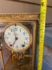 Seth Thomas Brass and Glass Mantel Clock with Pendulum - 12