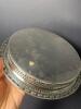 Rogers & Bro. Silverplate Round Tray with Embossed Scrollwork - 3