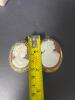 Pair of Antique Cameo Brooches in Victorian-Style Frames - 7