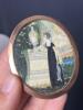Antique Mourning Brooch With Hand-Painted Miniature Scene