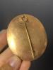 Antique Mourning Brooch With Hand-Painted Miniature Scene - 2