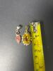 Gemstone Pendants, One Abstract and One Floral-Style - 4