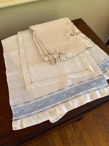 Vintage Linens and Small Table Runner