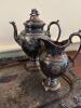 Stunning Reed & Barton Silverplate Tea and Coffee Service Set in Grape Motif on Friedman Silver Co. Butler Tray - 10
