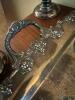 Stunning Reed & Barton Silverplate Tea and Coffee Service Set in Grape Motif on Friedman Silver Co. Butler Tray - 13