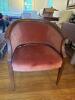 Hickory Chair Company Pink Barrel Back Club Chair