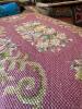 Matching Pair of Needlepoint Upholstered Footstool in Queen Anne Style - 4