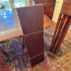 Double-Pedestal Dining Table with Eight Upholstered Chairs and Leaves - 8