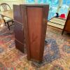 Double-Pedestal Dining Table with Eight Upholstered Chairs and Leaves - 9