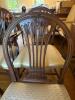 Double-Pedestal Dining Table with Eight Upholstered Chairs and Leaves - 14