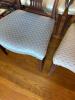 Double-Pedestal Dining Table with Eight Upholstered Chairs and Leaves - 16