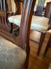 Double-Pedestal Dining Table with Eight Upholstered Chairs and Leaves - 22