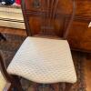 Double-Pedestal Dining Table with Eight Upholstered Chairs and Leaves - 24