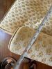 Kittinger Wingback Chair in Traditional Style Upholstery with Yellow Floral Motif - 15